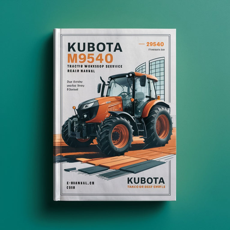 Manuel de réparation du service d'atelier de tracteur KUBOTA M8540 M9540 Télécharger le PDF