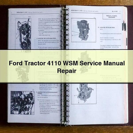 Ford Tractor 4110 WSM Service Repair Workshop Manual