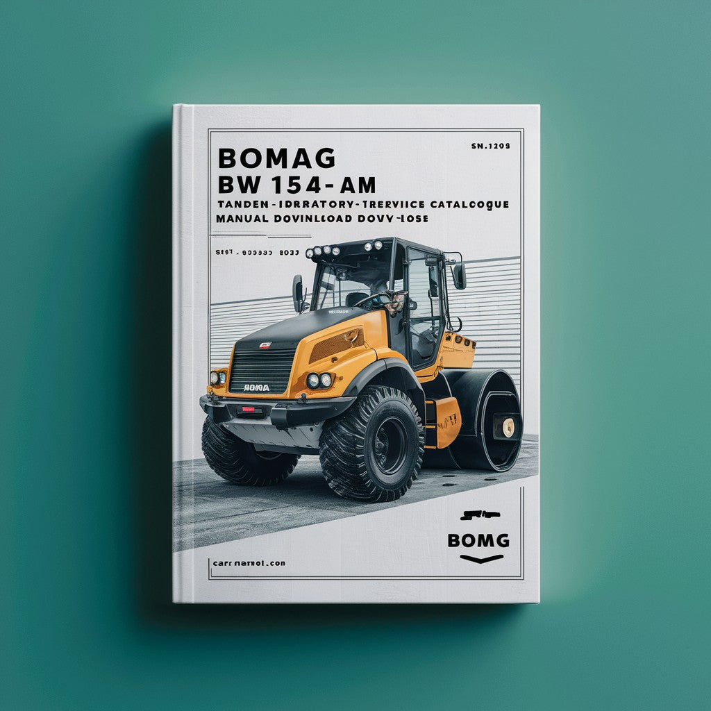 Bomag BW 154 AD-4 AM Tandem vibratory rollers Service Parts Catalogue Manual  SN101920521001-101920529999
