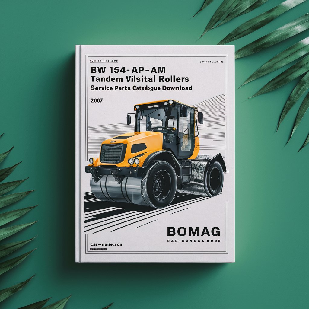Bomag BW 154 AP-4 AM Tandem vibratory rollers Service Parts Catalogue Manual  SN101870601004-101870609999