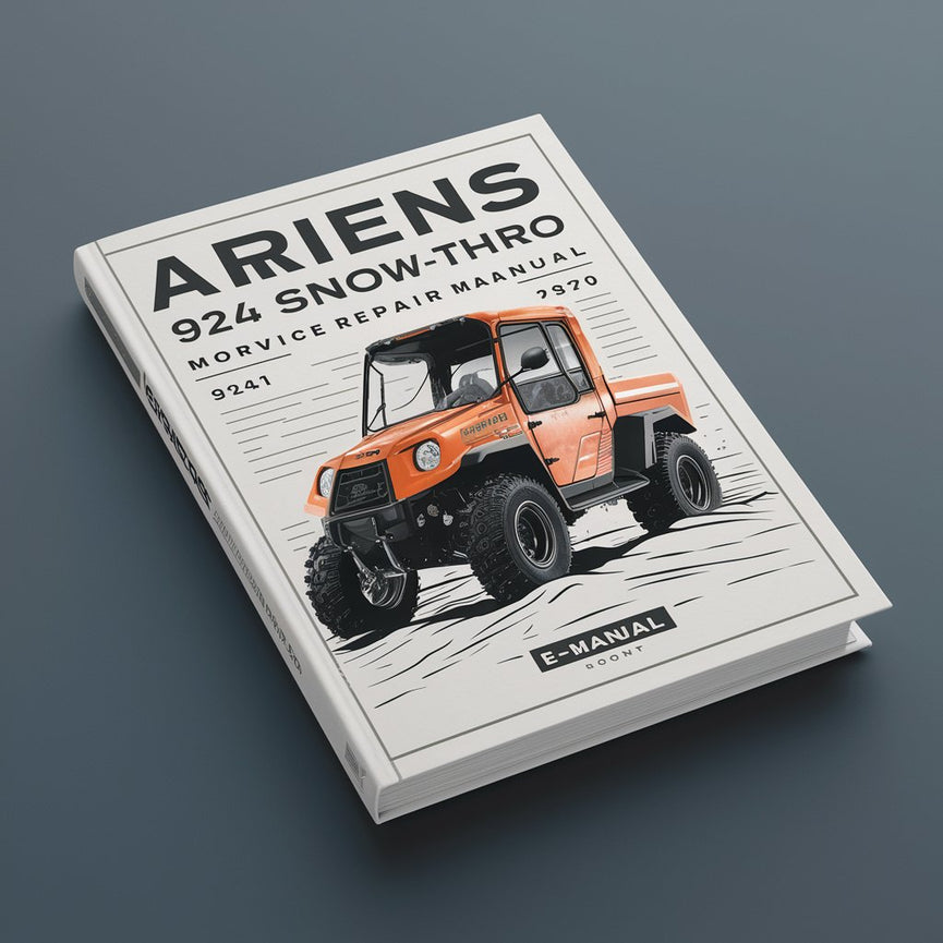 Ariens 924 Snow-Thro Modèle 924517 Manuel de réparation de service PDF Télécharger