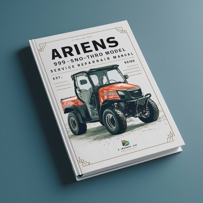 Ariens 939 SNO-THRO Modelo 939300 Manual de reparación de servicio Descargar PDF