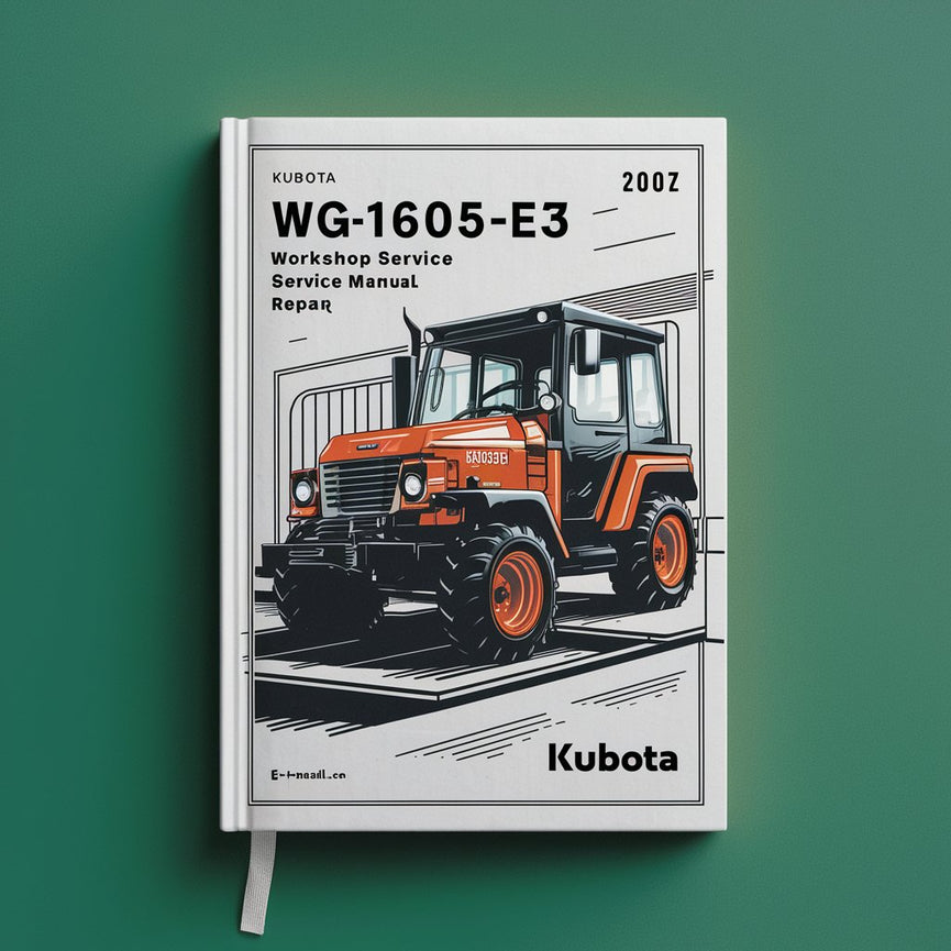 Reparación del manual de servicio del taller del motor Kubota WG1605-E3 Descargar PDF