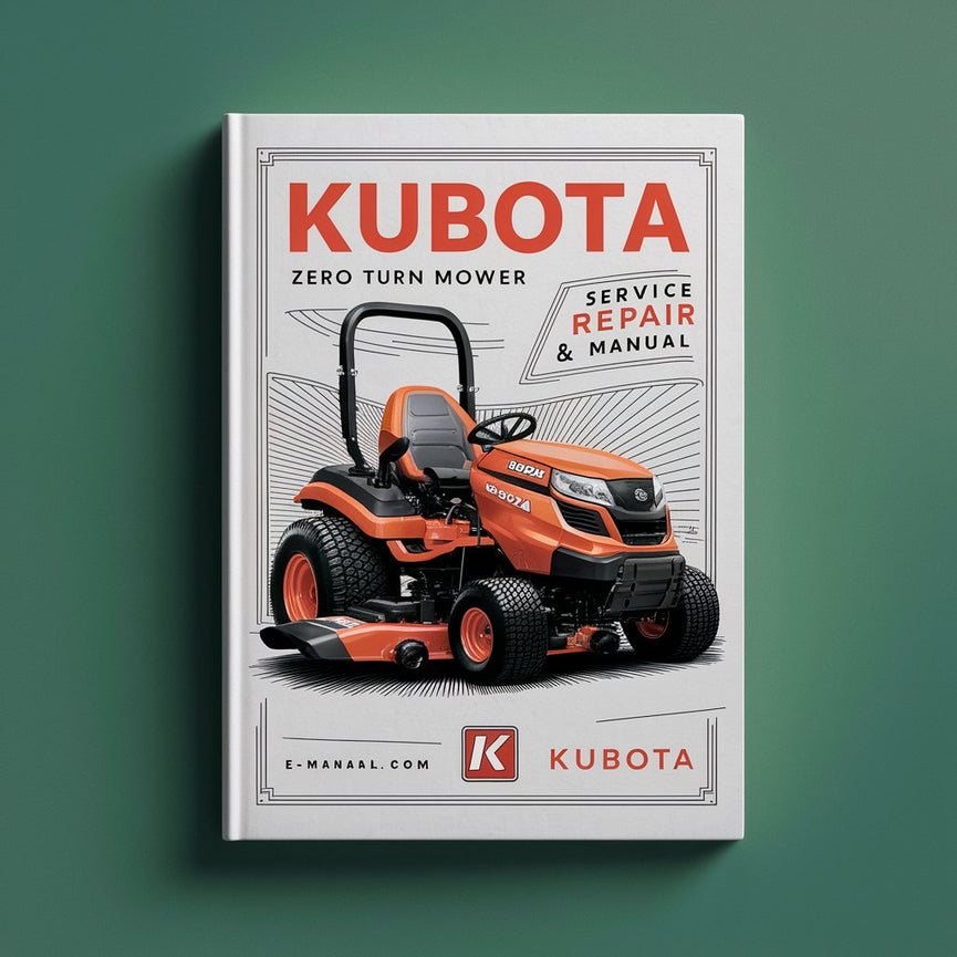 Manual de reparación del servicio del cortacésped KUBOTA ZD221 ZERO TURN Descargar PDF