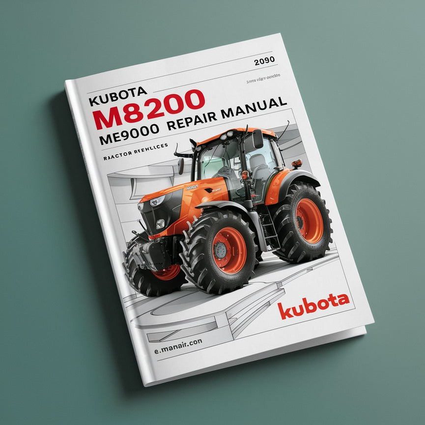 Manual de reparación del servicio del tractor KUBOTA ME8200 ME9000 Descargar PDF