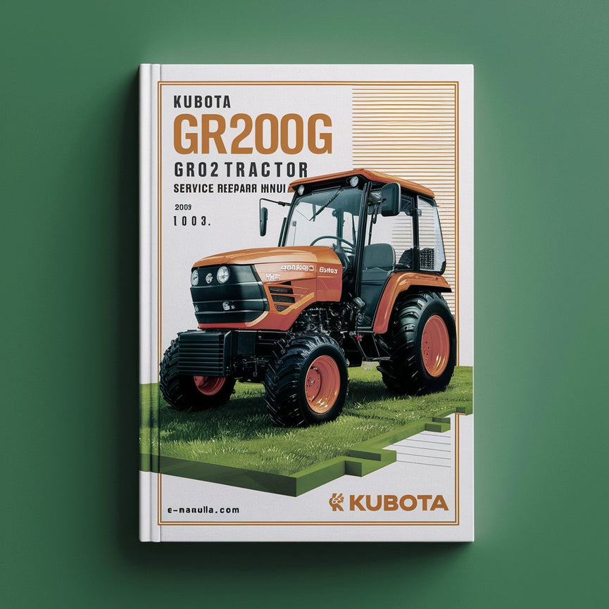 Manual de reparación del servicio del tractor de césped KUBOTA GR200G GR2100 Descargar PDF