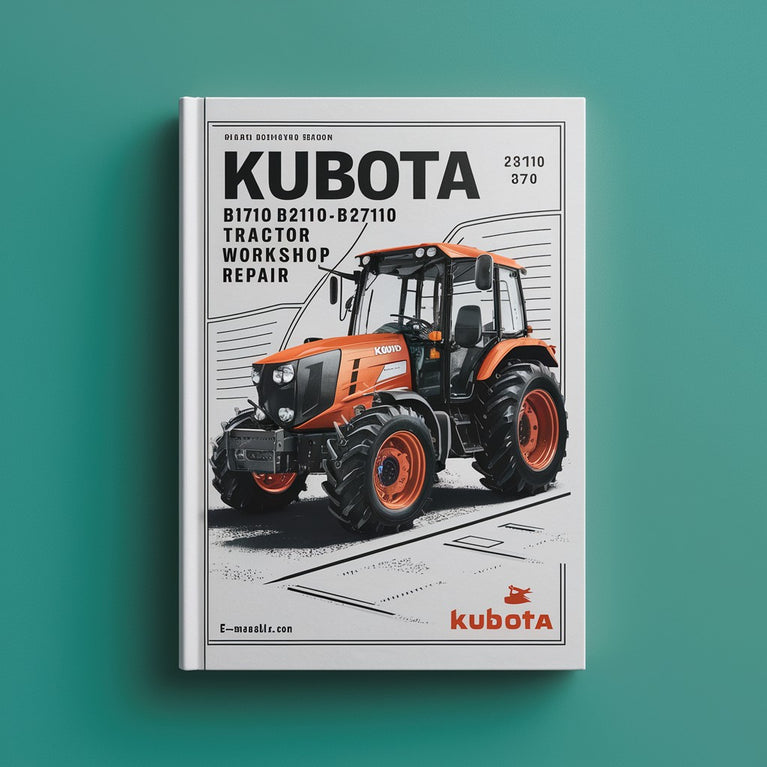 Kubota b1710 b2110 b2410 b2710 tracteur atelier réparation