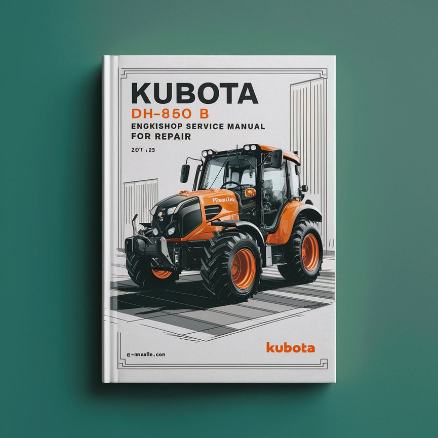 Manual de servicio de taller del motor Kubota DH850 B para reparación Descargar PDF