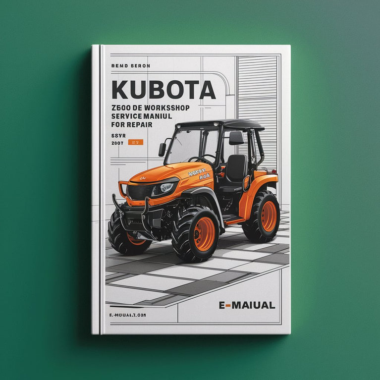 Kubota Z600 B Engine Workshop Service Manual for Repair