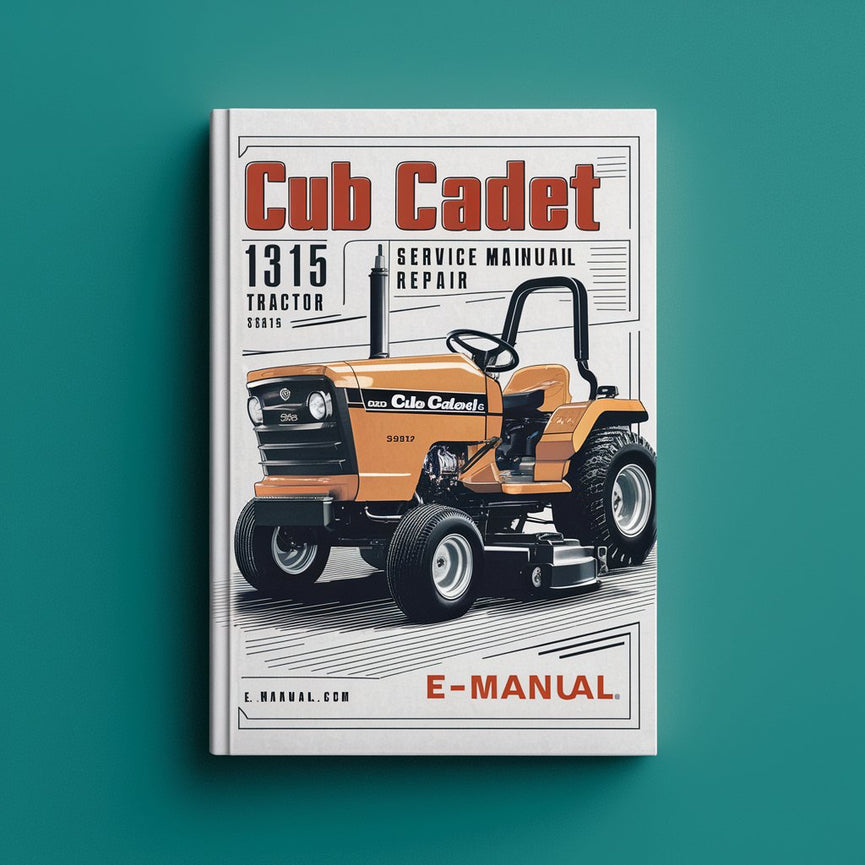 Cub Cadet 1315 Lawn Tractor WSM Service Manual Réparation PDF Télécharger