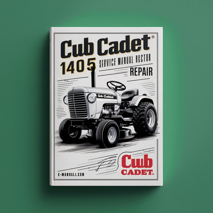 Cub Cadet 1405 Lawn Tractor WSM Service Manual Repair