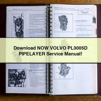 Descargar ahora Manual de servicio del TENDADORA DE TUBERÍAS Volvo PL3005D PDF