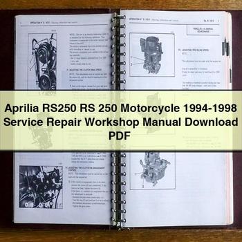 Aprilia RS250 RS 250 Motorcycle 1994-1998 Service Repair Workshop Manual