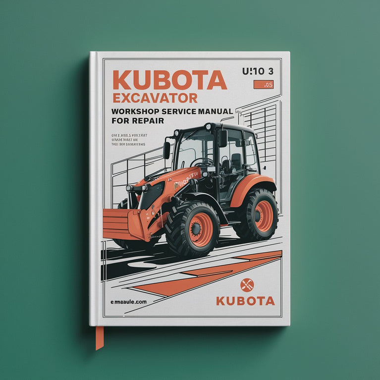 Kubota Excavator U10 3 Workshop Service Manual for Repair