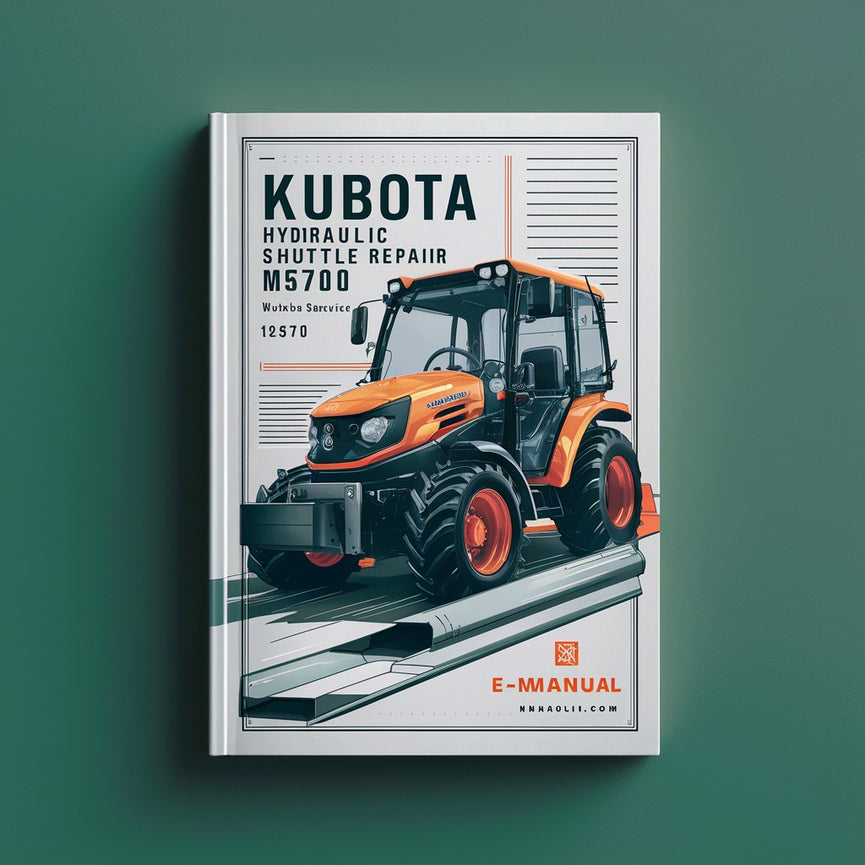 Manual de servicio de taller del transbordador hidráulico Kubota M5700 Descargar PDF