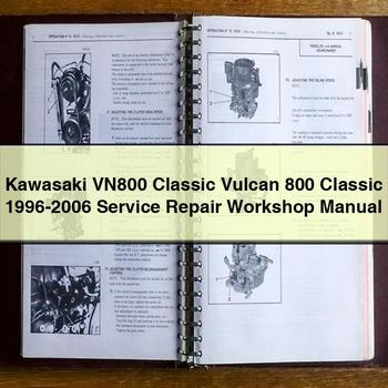 Kawasaki VN800 Classic Vulcan 800 Classic 1996-2006 Service Repair Workshop Manual