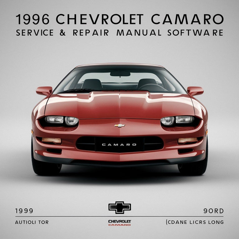 1996 Chevrolet Camaro Service & Repair Manual Software PDF Download