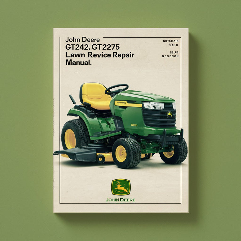 Manual de reparación del servicio del cortacésped John Deere GT242 GT262 GT275 Descargar PDF