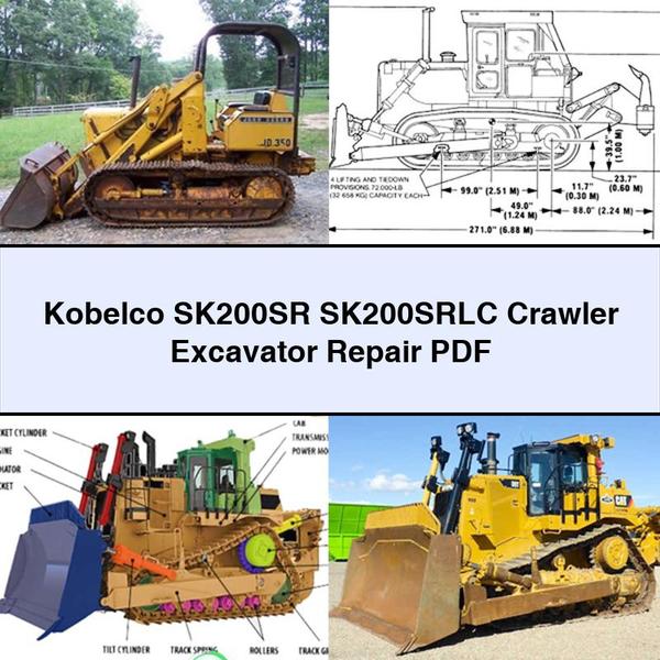 Kobelco SK200SR SK200SRLC Crawler Excavator Repair