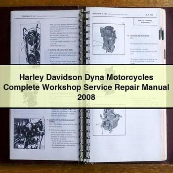Harley Davidson Dyna Motorcycles Complete Workshop Service Repair Manual 2008
