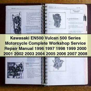Kawasaki EN500 Vulcan 500 Series Motorcycle Complete Workshop Service Repair Manual 1996 1997 1998 1999 2000 2001 2002 2003 2004 2005 2006 2007 2008