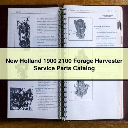 New Holland 1900 2100 Forage Harvester Parts Catalog