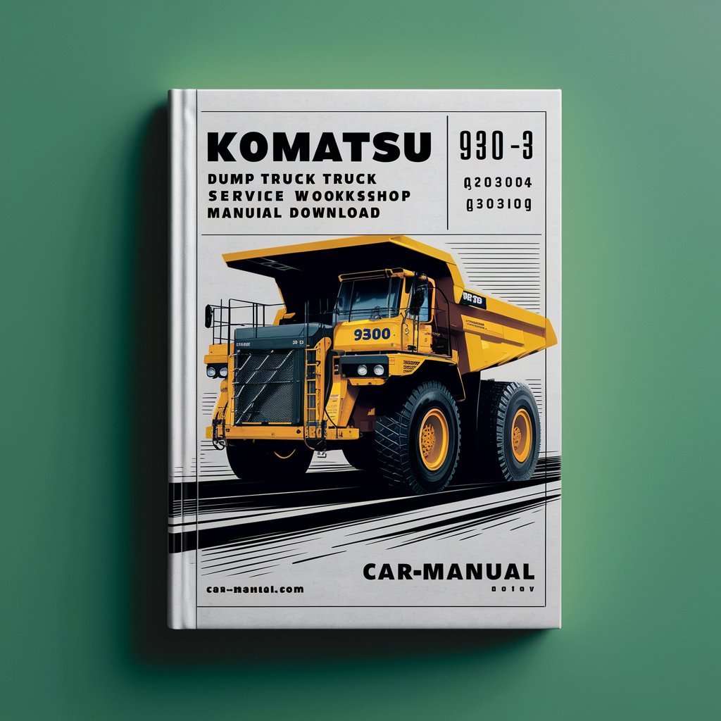 Komatsu 930E-3 Dump Truck Service Repair Workshop Manual Download (SN: A30304 - A30309) PDF