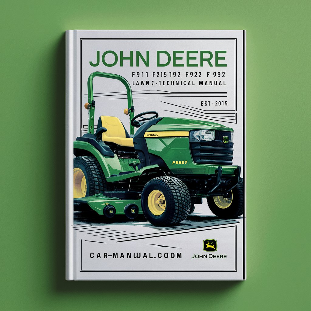 John Deere F911 F915 F925 F932 F935 lawn mower Service Technical Manual
