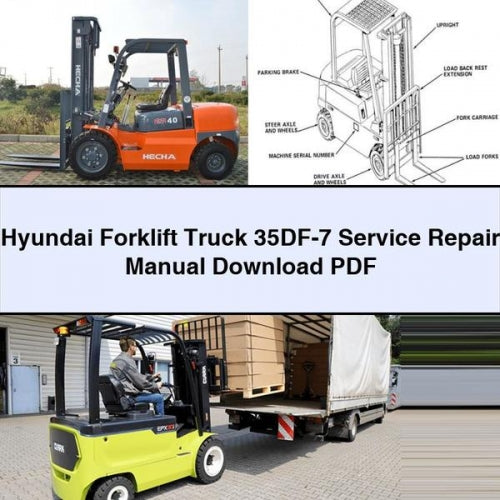 Hyundai Forklift Truck 35DF-7 Service Repair Manual Download PDF