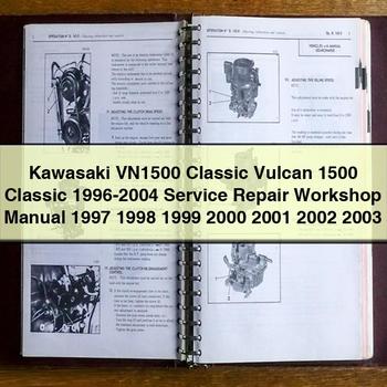 Kawasaki VN1500 Classic Vulcan 1500 Classic 1996-2004 Service Repair Workshop Manual 1997 1998 1999 2000 2001 2002 2003