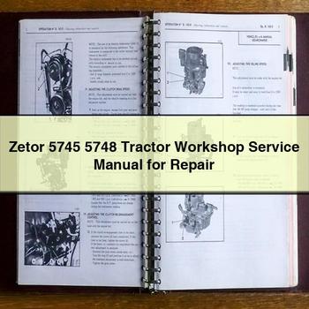 Zetor 5745 5748 Tractor Service Repair Workshop Manual