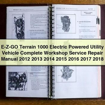 2012-2018 E-z-go Terrain 1000 Electric Powered Utility Vehicle Service Repair Workshop Manual