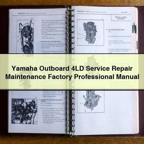 Yamaha Outboard 4LD Service Repair Maintenance Factory Professional Manual PDF Download