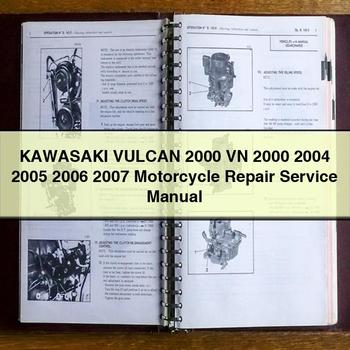 KAWASAKI VULCAN 2000 VN 2000 2004 2005 2006 2007 Motorcycle Repair Service Manual