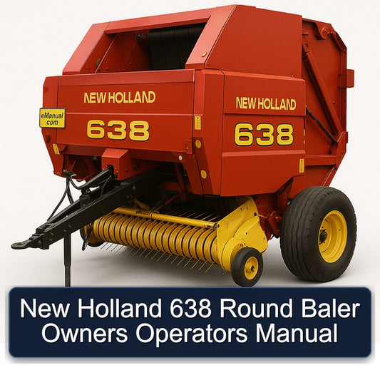New Holland 638 Round Baler Owners Operators Operator's Manual
