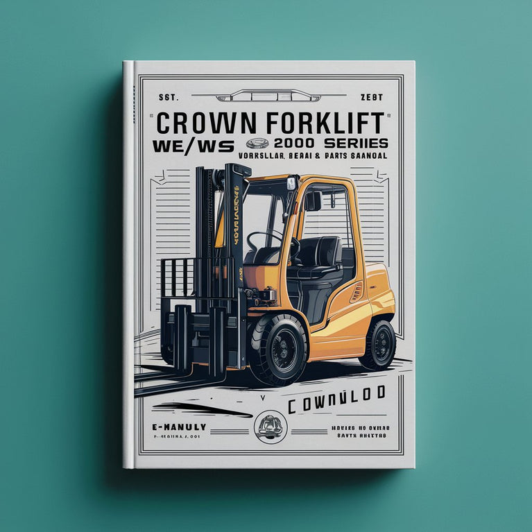 Crown Forklift WE/WS 2000 Series Workshop Service Repair & Parts Manual Download (English French German) PDF