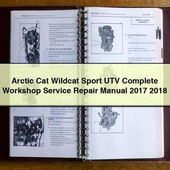 Arctic Cat Wildcat Sport UTV Complete Workshop Service Repair Manual 2017 2018