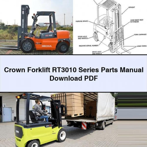 Crown Forklift RT3010 Series Parts Manual Download PDF