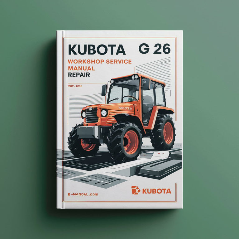 Kubota G 26 Workshop Service Manual for Repair Télécharger le PDF