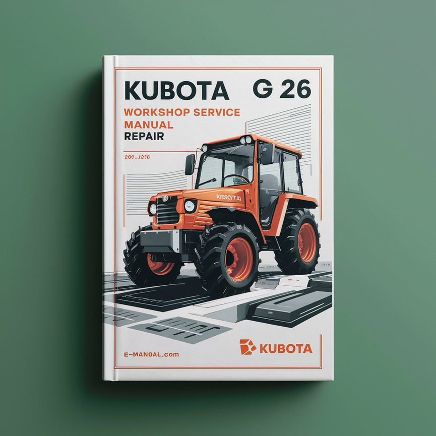 Manual de servicio de taller Kubota G 26 para reparación Descargar PDF