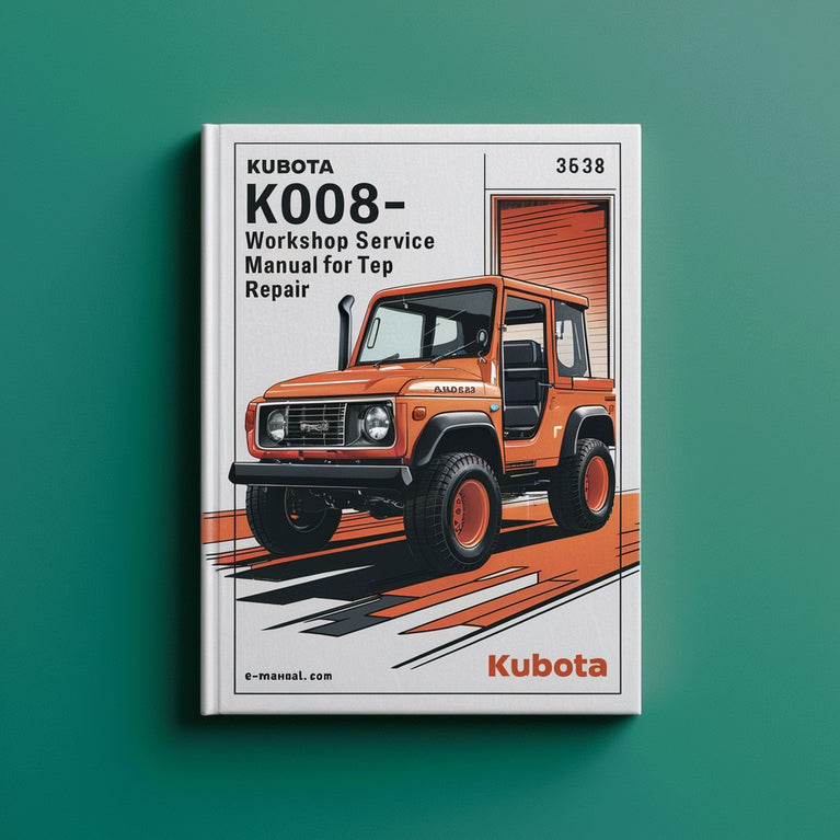 Kubota K008-3 KTA Manuel d'entretien d'atelier pour la réparation PDF Télécharger