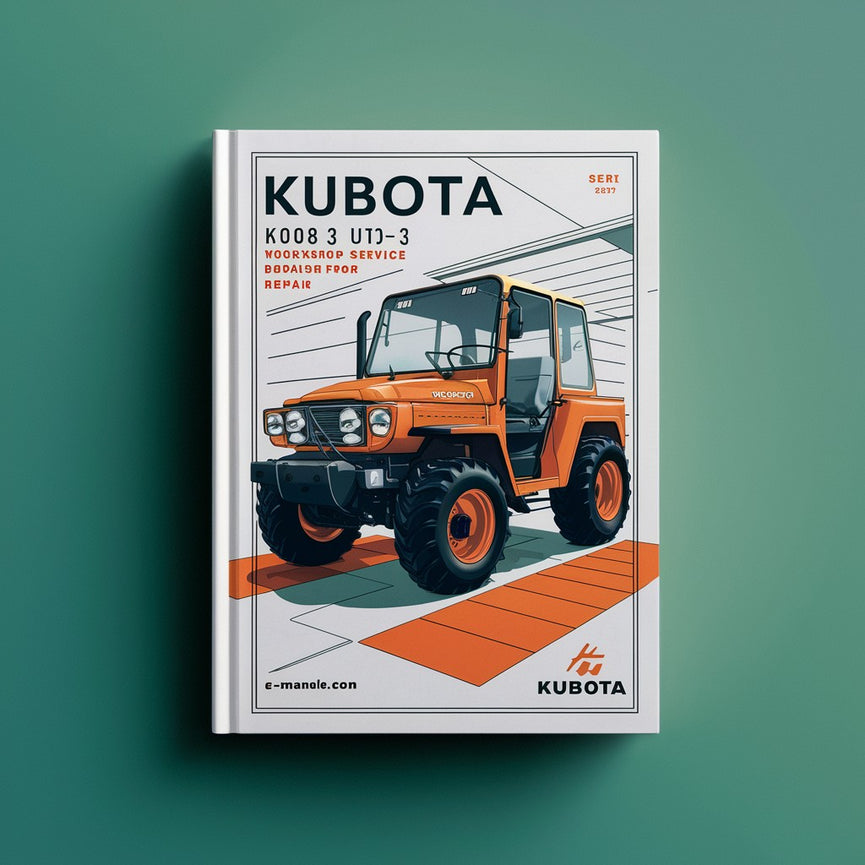 Kubota K008-3 U10-3 Manuel d'entretien d'atelier pour réparation PDF Télécharger