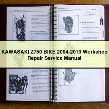 KAWASAKI Z750 BIKE 2004-2010 Workshop Repair Service Manual