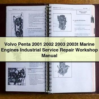 Volvo Penta 2001 2002 2003 2003t Marine Engines Industrial Service Repair Workshop Manual