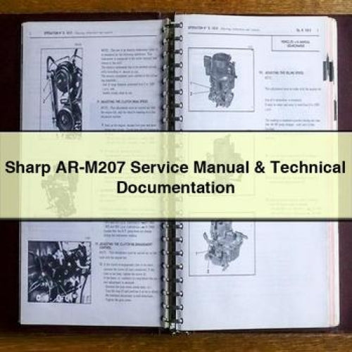 Sharp AR-M207 Service Manual & Technical Documentation PDF Download