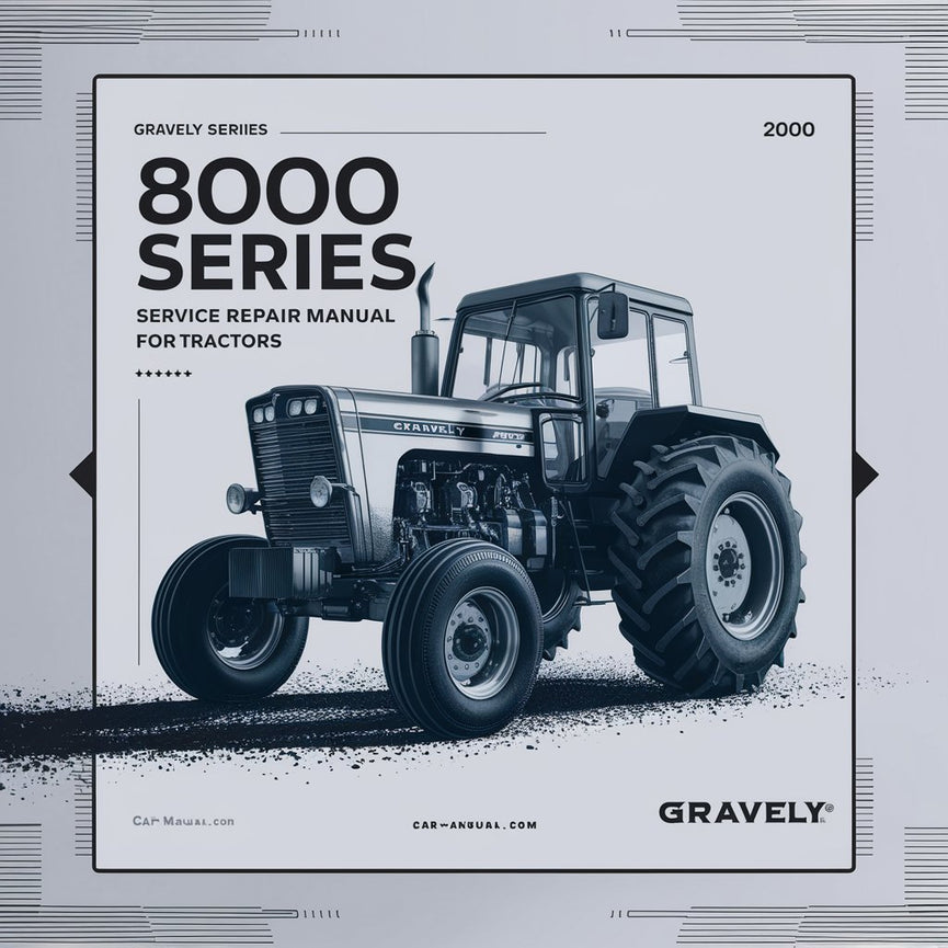 Manual de reparación de servicio Gravely serie 8000 para tractores