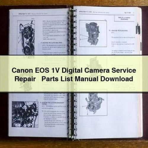 Canon EOS 1V Digital Camera Service Repair + Parts List Manual Download PDF