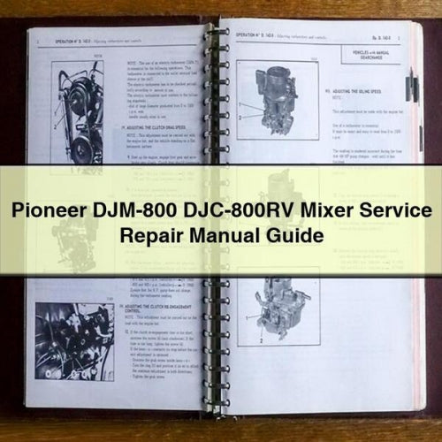 Pioneer DJM-800 DJC-800RV Mixer Service Repair Manual Guide PDF Download