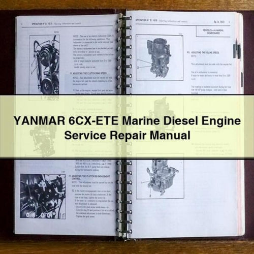 YANMAR 6CX-ETE Marine DIESEL Engine Service Repair Manual Download PDF