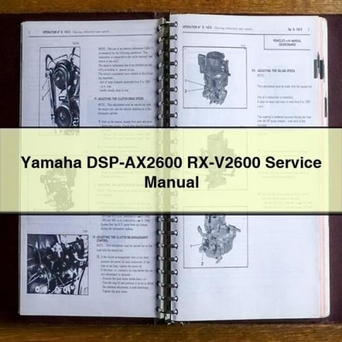 Yamaha DSP-AX2600 RX-V2600 Service Manual PDF Download